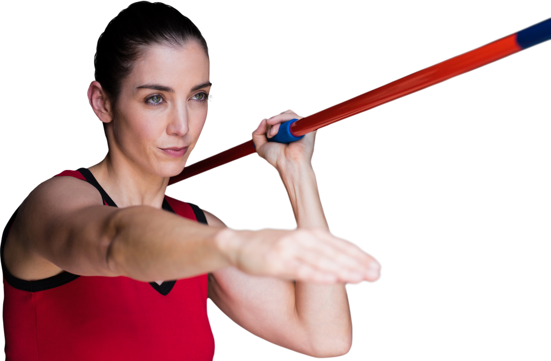 Female Athlete Javelin Throwing in Transparent Background - Download Free Stock Images Pikwizard.com