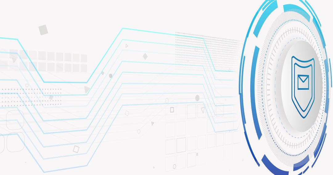 Cybersecurity Interface With Digital Glyph Design