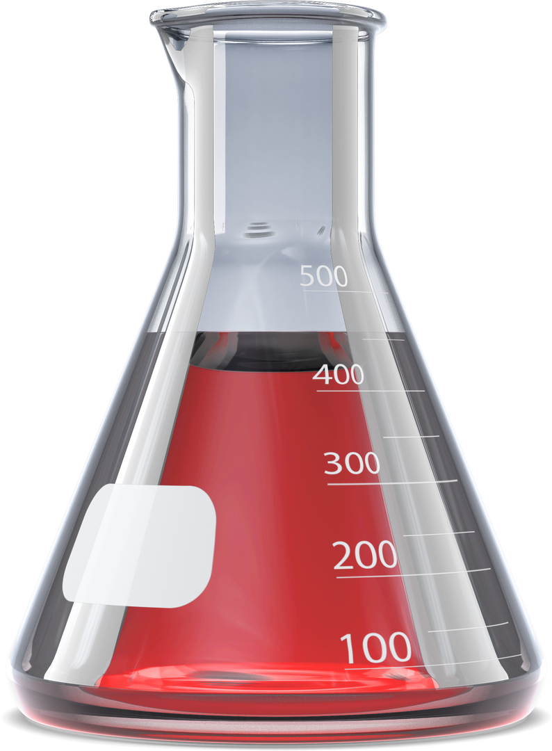 Red Chemical Solution in Transparent Laboratory Flask - Download Free Stock Images Pikwizard.com