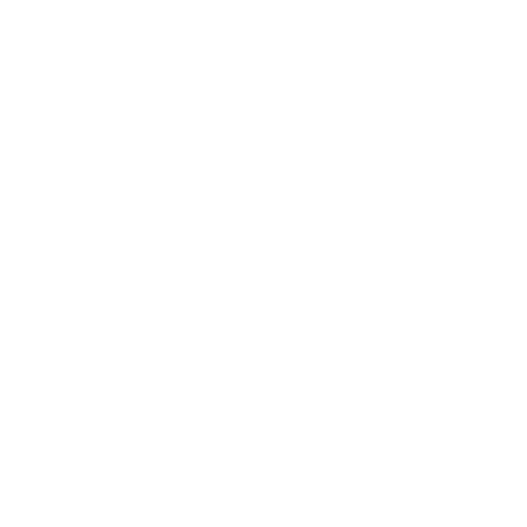 White Arrow Symbol Pointing Upward on Transparent Background