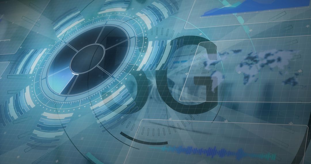 5G Network Connection Global Digital Technology Concept