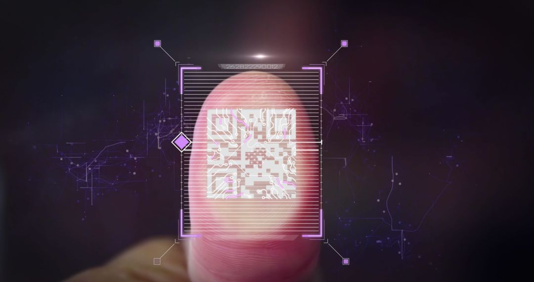 Futuristic Data Processing Using QR Code and Fingerprint Identification