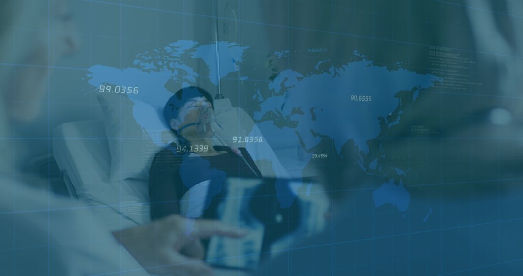 Global Healthcare and Financial Technology Intersection Concept