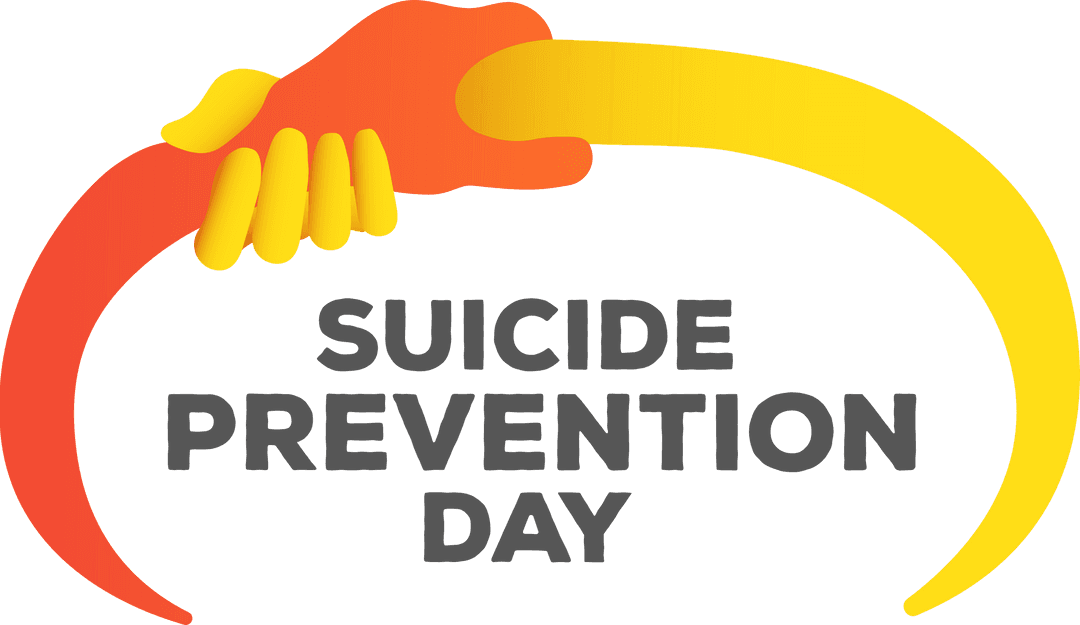 Suicide Prevention Day Transparent Icon with Supporting Hands