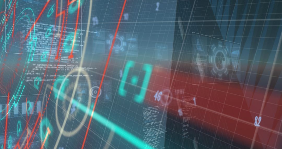 Futuristic Digital Interface With Global Data Networking