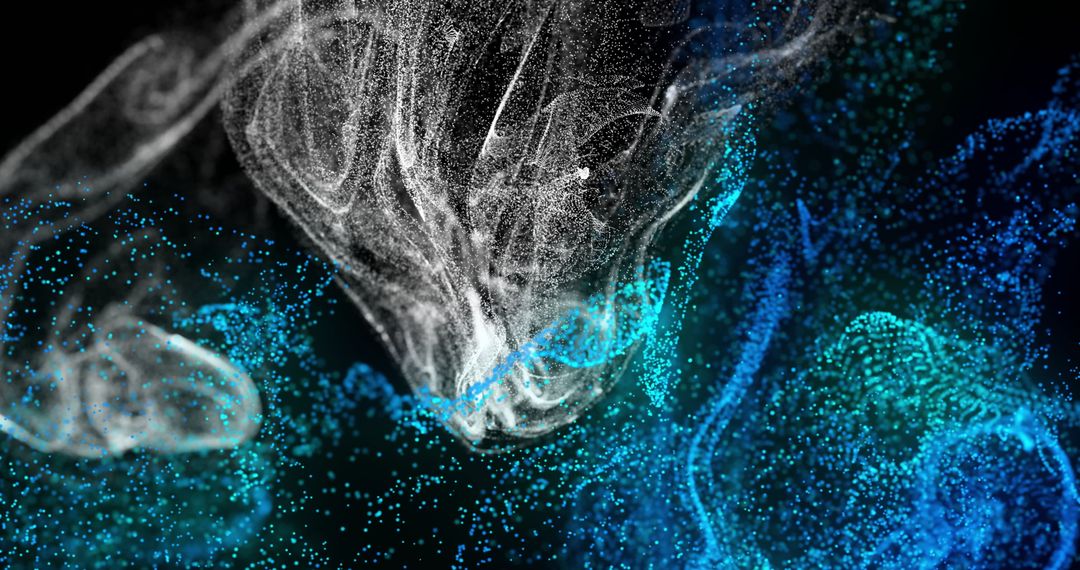 Dynamic Glowing Abstract Light Trails in Motion