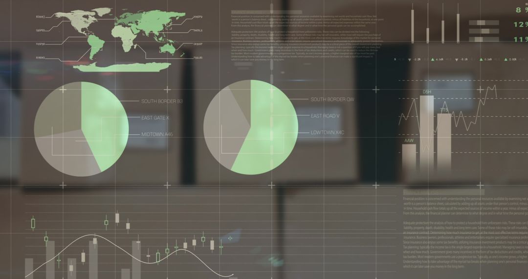 Financial Data Graphics Overlay in Warehouse Environment
