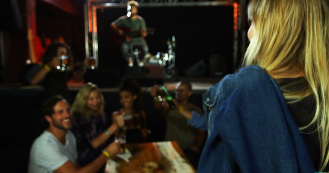 Friends Socializing in a Friendly Bar Atmosphere