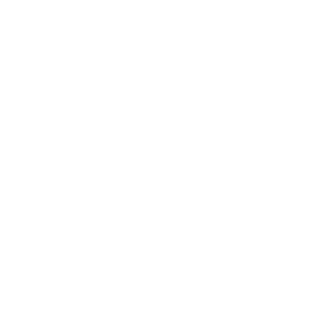 Pattern of Vertical White Tags on Transparent Background