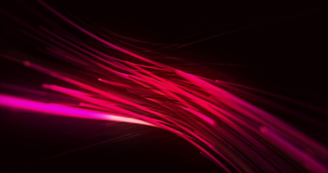 Abstract Red Light Trails on Dark Background