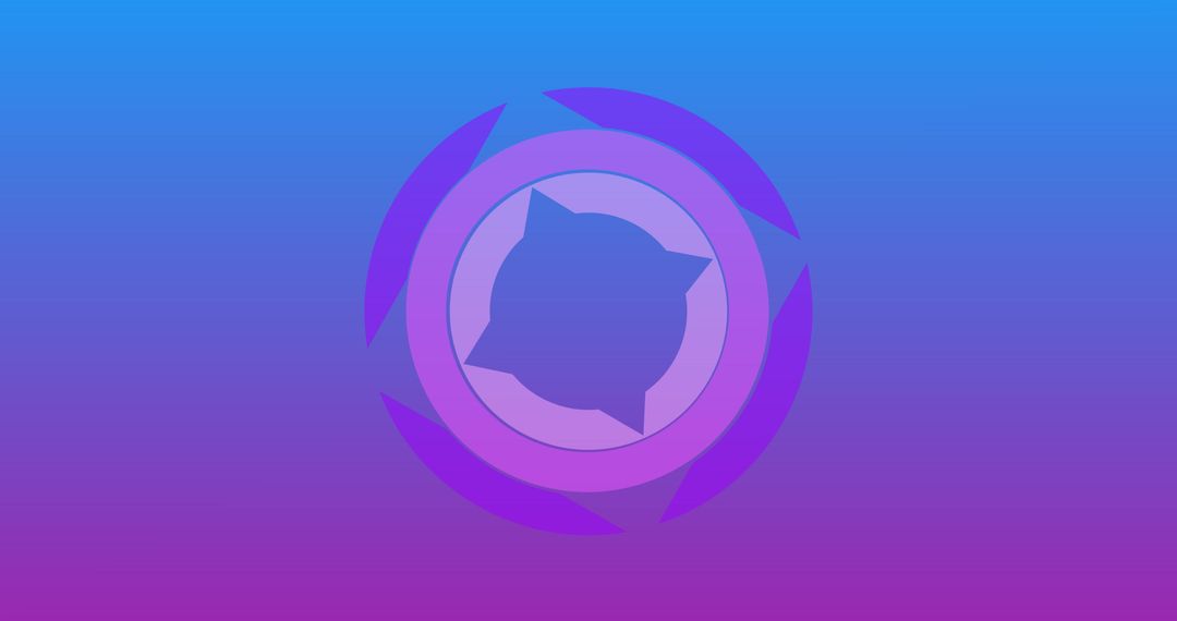 Dynamic Geometric Abstract on Vibrant Gradient Background