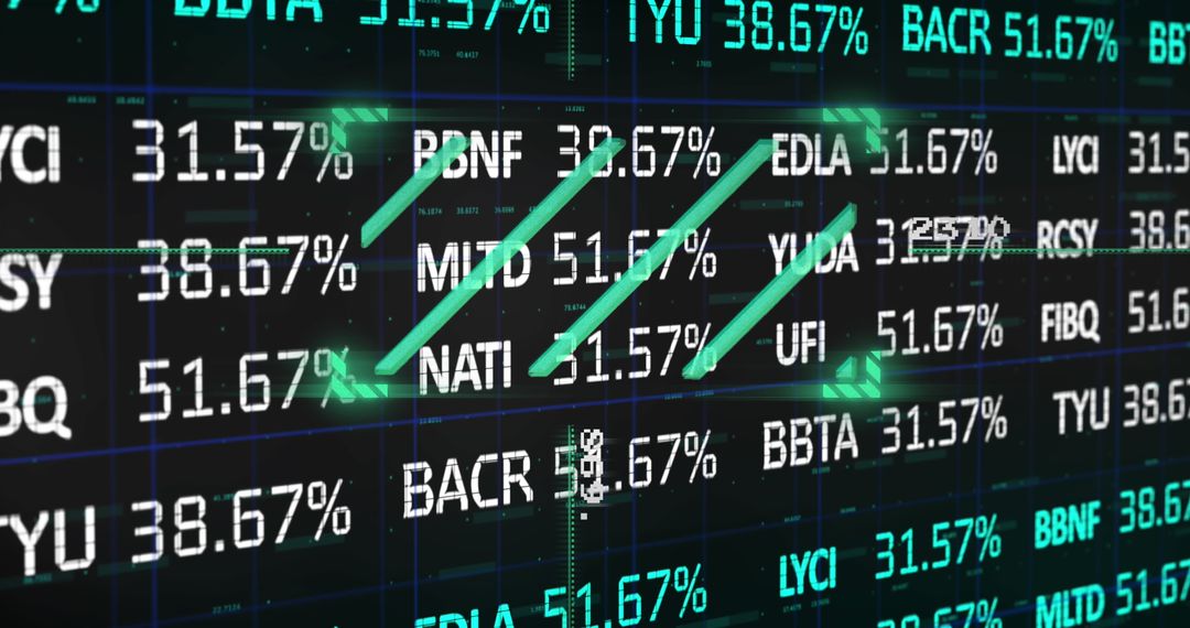 Futuristic Digital Interface with Data Patterns Display