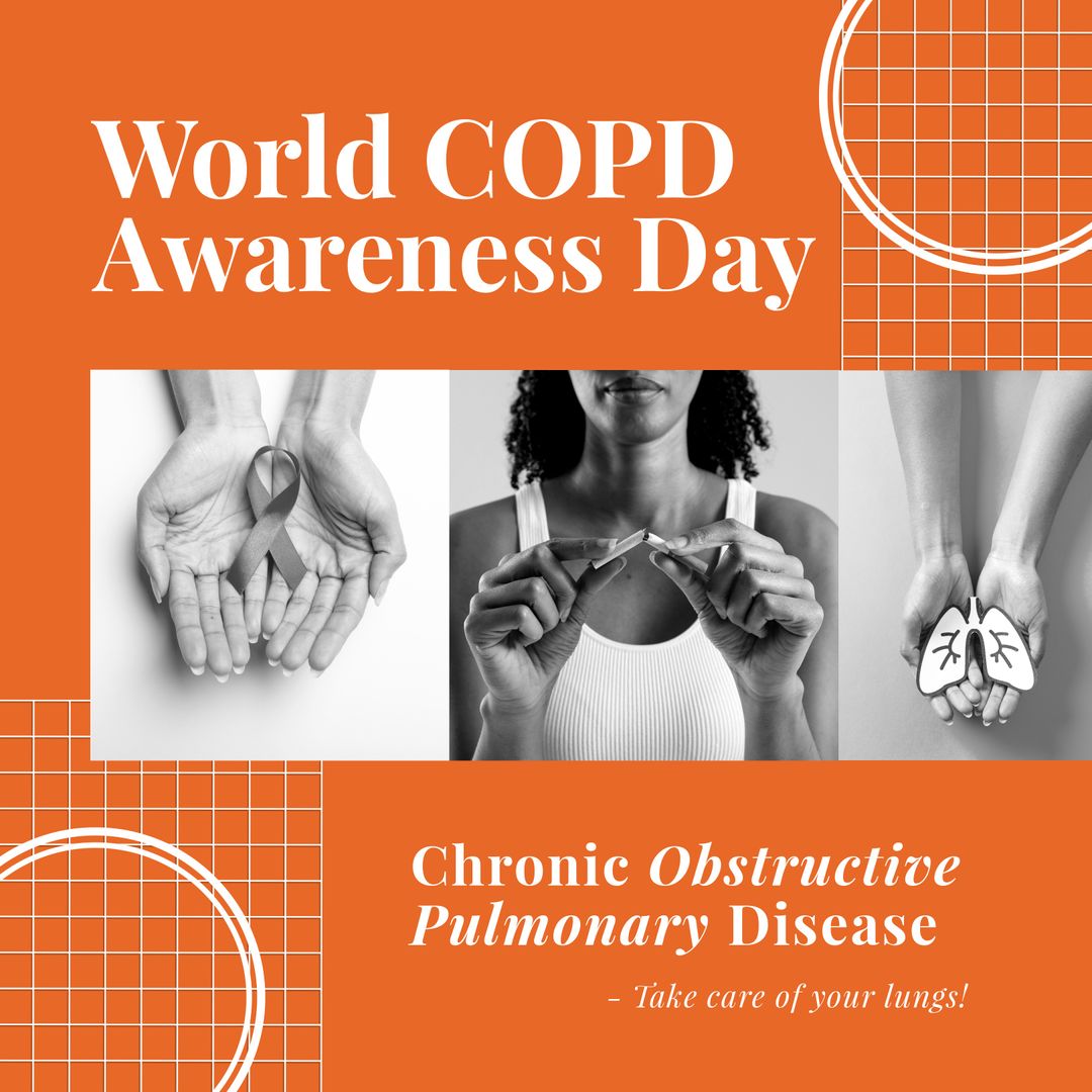 World COPD Awareness Day Concept with Health Symbols