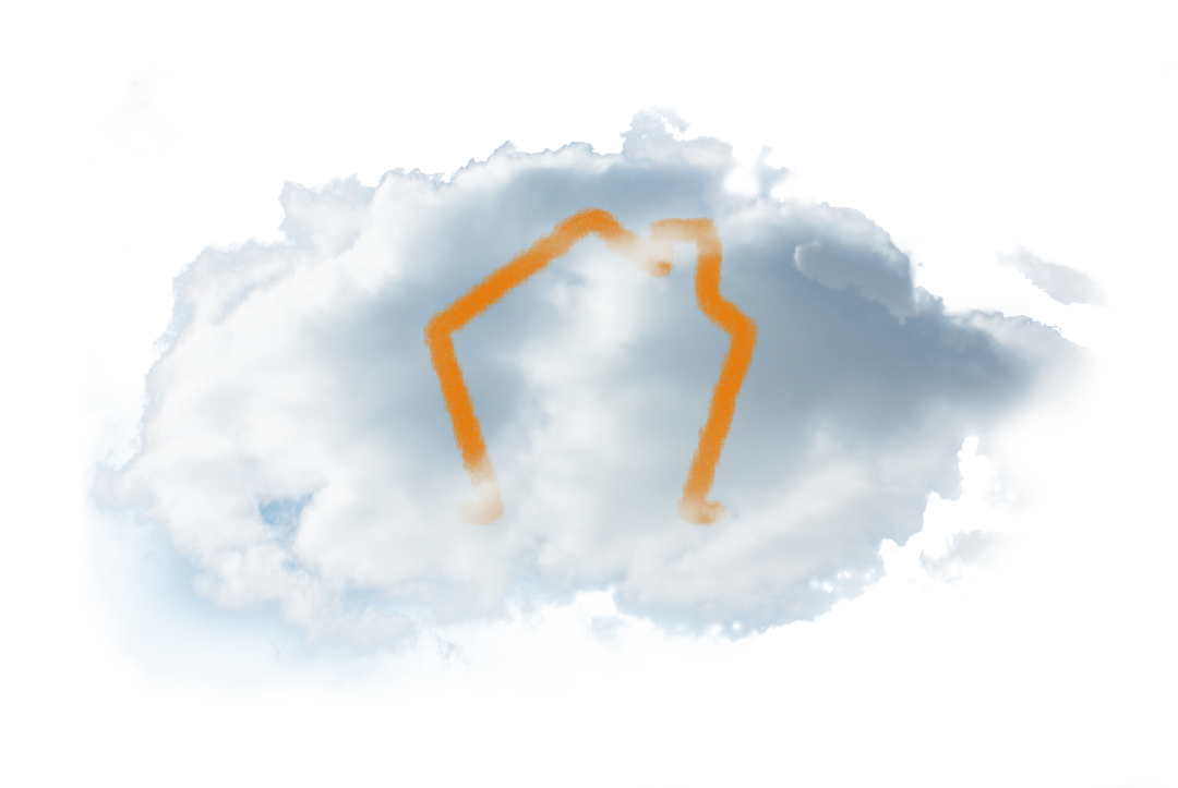 Transparent Cloud with House Symbol Illustration, Digital Architecture Concept - Download Free Stock Images Pikwizard.com