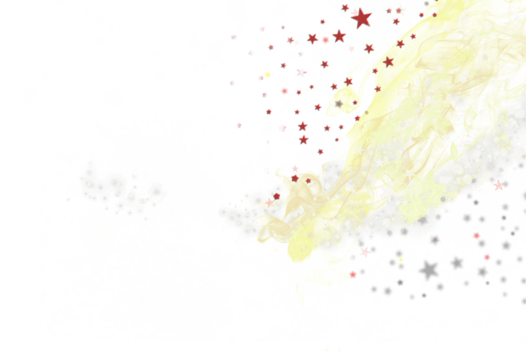 Festive Christmas Stars on Transparent Background Sparkling Design