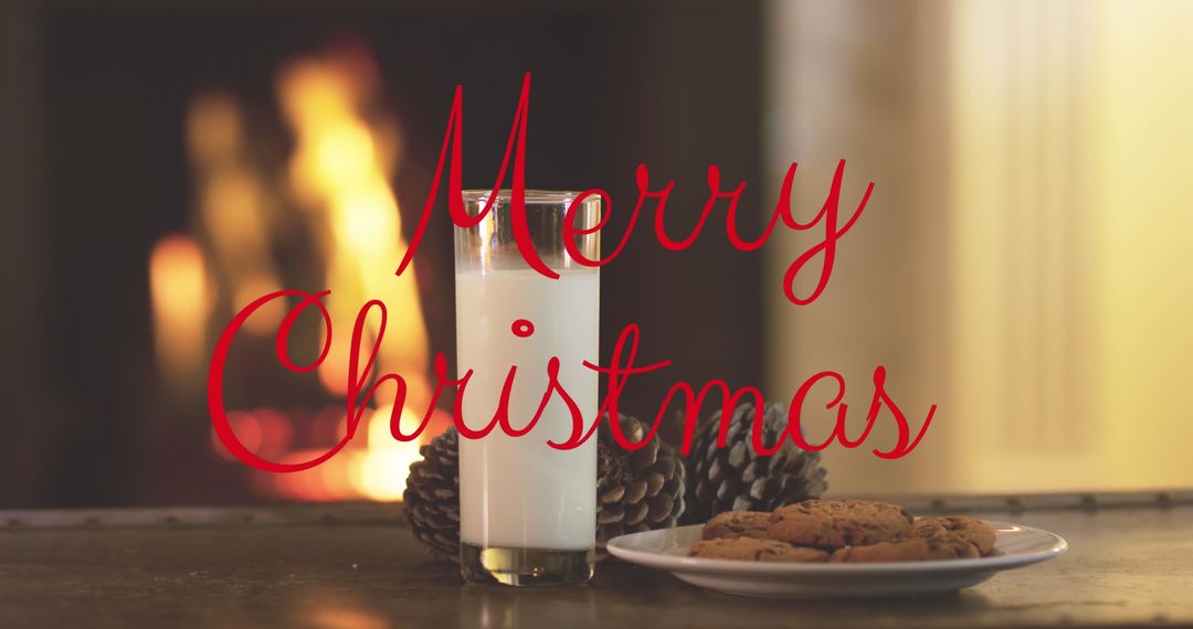 Warm Christmases with Milk, Cookies and Fireplace
