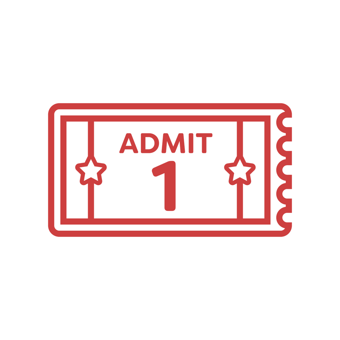 Icon of Admit 1 Ticket with Star Design on Transparent Background - Download Free Stock Images Pikwizard.com