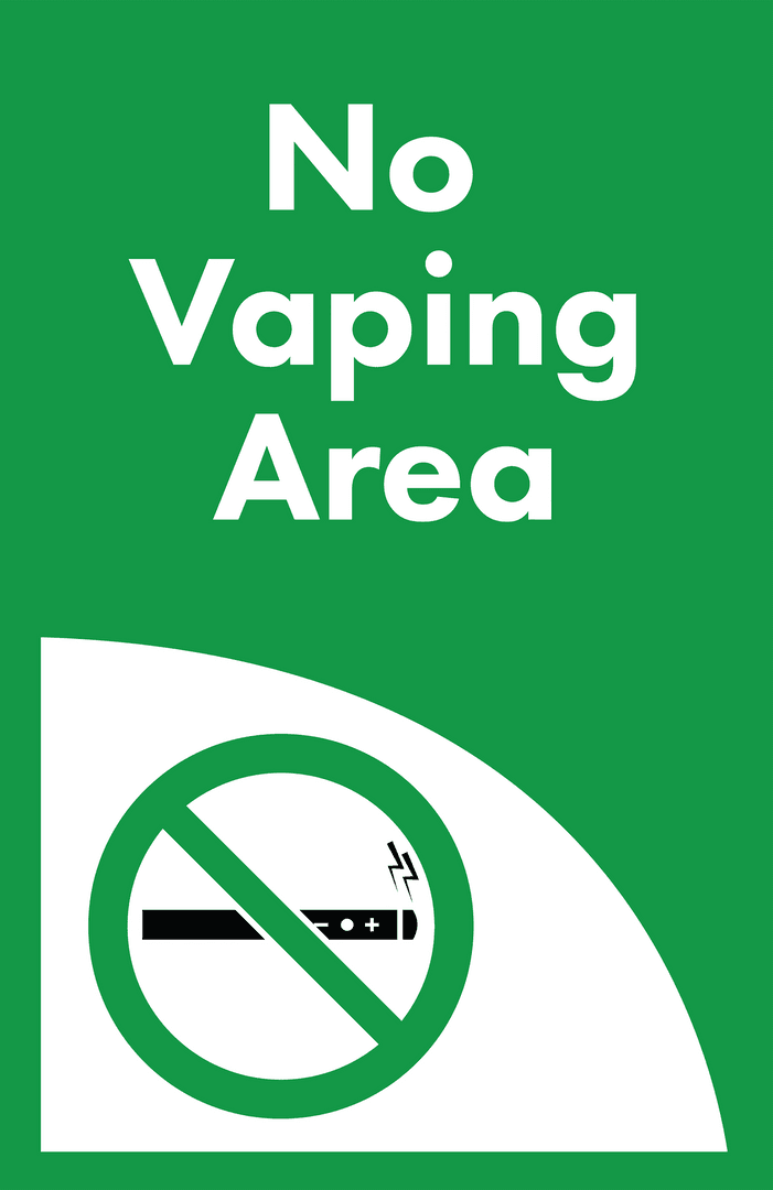 Transparent Background No Vaping Area Sign Vector Illustration