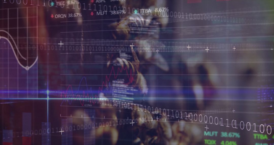 Futuristic Digital Art Merging Classic Sculpture with Financial Technology