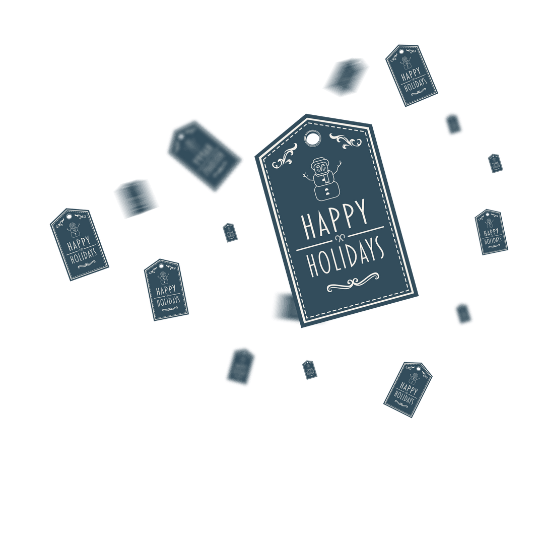 Transparent PNG Label Happy Holidays Digital Design