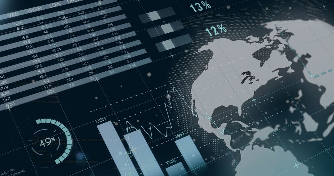 Global Business Analytics and Data Visualization Interfaces - Free Images, Stock Photos and Pictures on Pikwizard.com