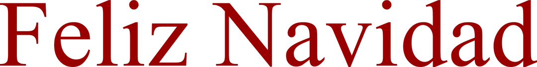 Feliz Navidad Festive Text on Transparent Background