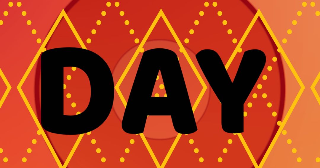 Seasonal Celebration Pizza Day Design with Geometric Patterns