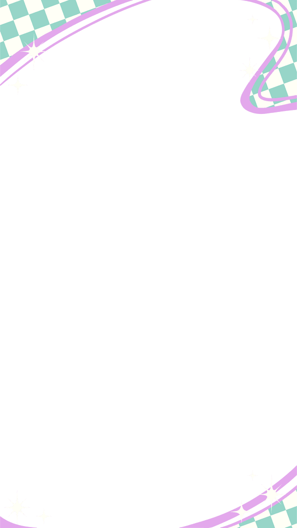 Whimsical Transparent Background with Pastel Swooshes and Sparkles