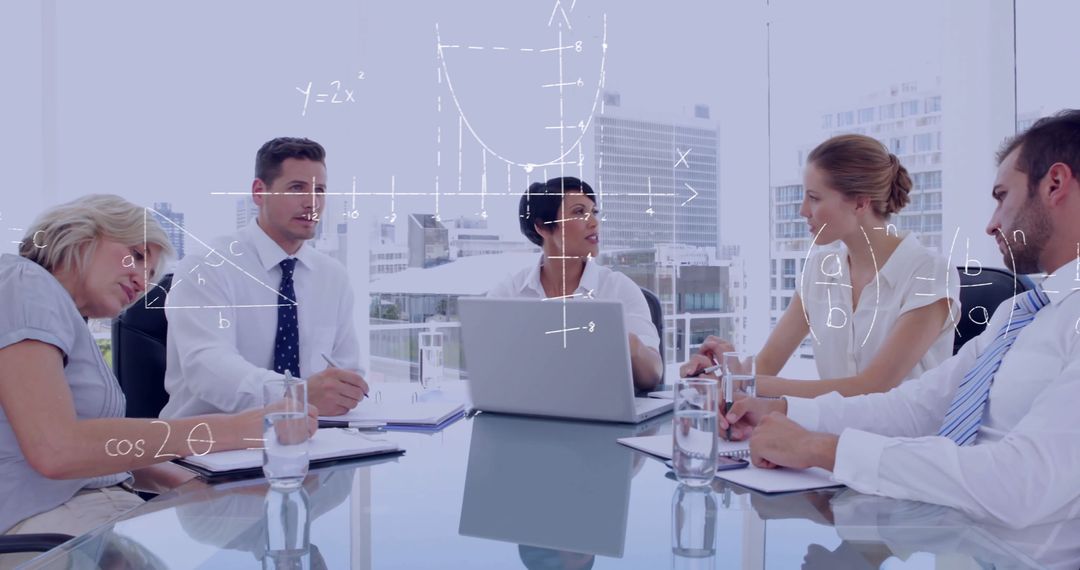 Business Team Collaborating Over Innovative Solutions