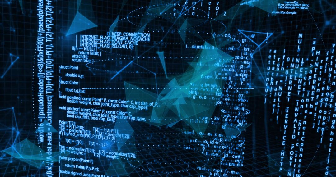 Abstract Digital Data and Network Connections