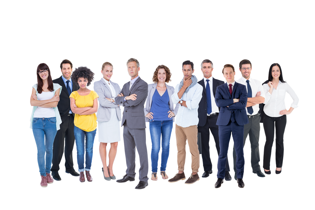 Group of Diverse Confident Professionals on Transparent Background - Download Free Stock Images Pikwizard.com