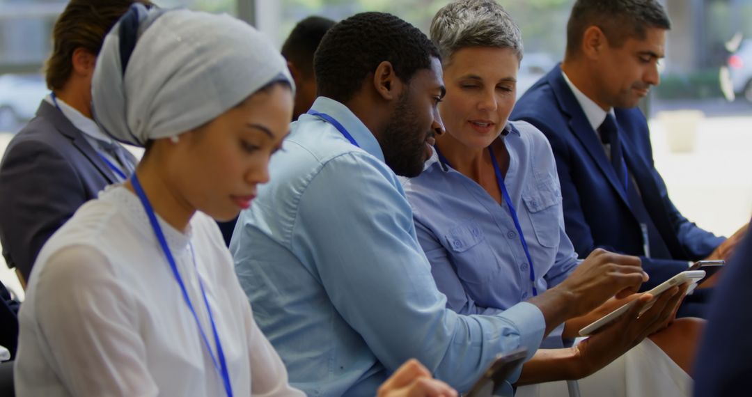 Diverse Professionals Networking During Business Seminar