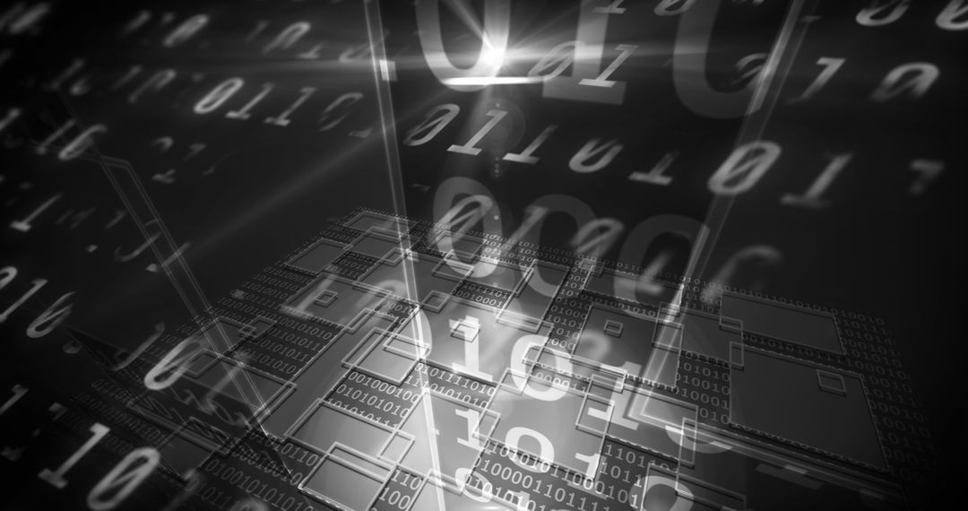 Futuristic Digital Data Processing Overlays