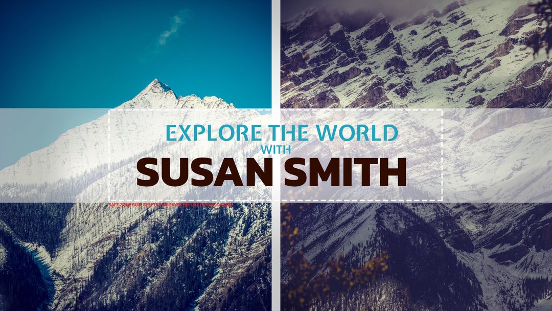 Travel Blog Cover Template with Mountain Landscape - Download Free Stock Templates Pikwizard.com