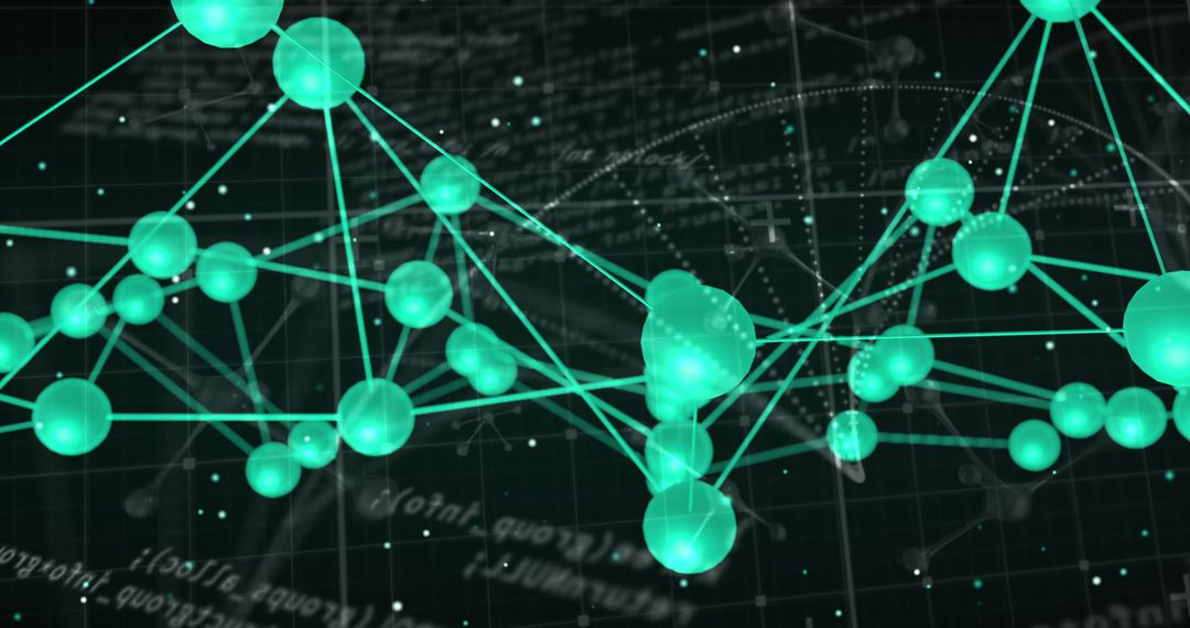 Futuristic Digital Cyberspace Network Concept Art