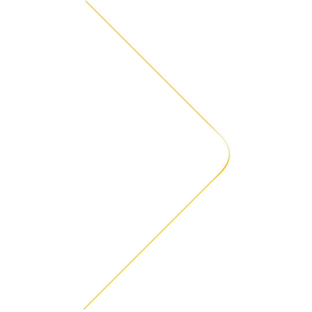 Minimalistic Yellow Arrow on Transparent Background Vector