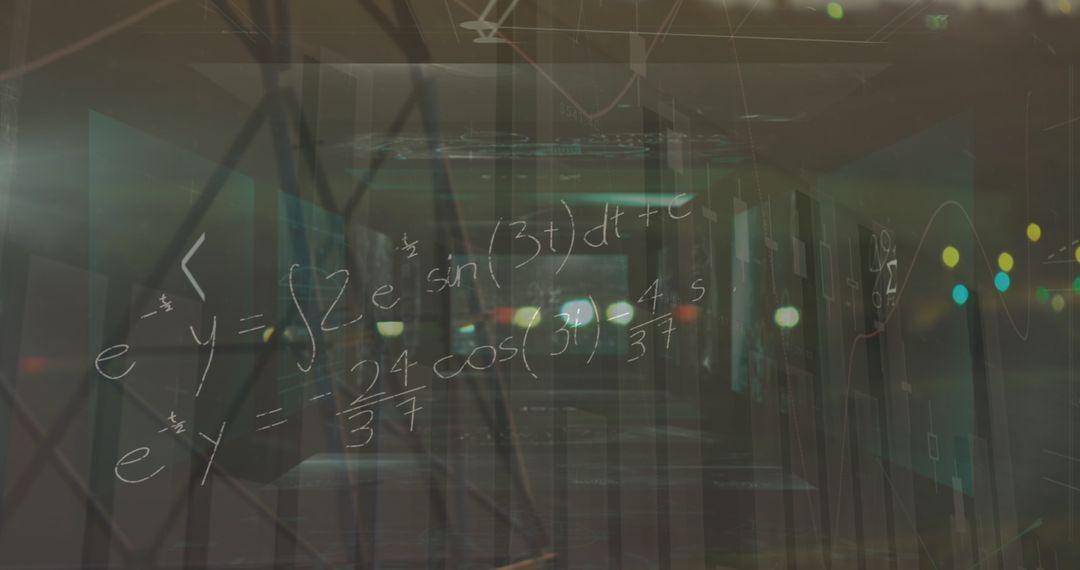 Mathematical Equations on Translucent Digital Interface