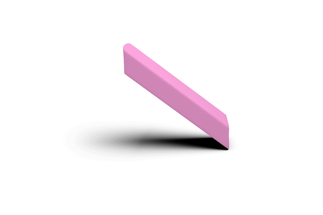 Transparent Pink Eraser Tool With Black Background