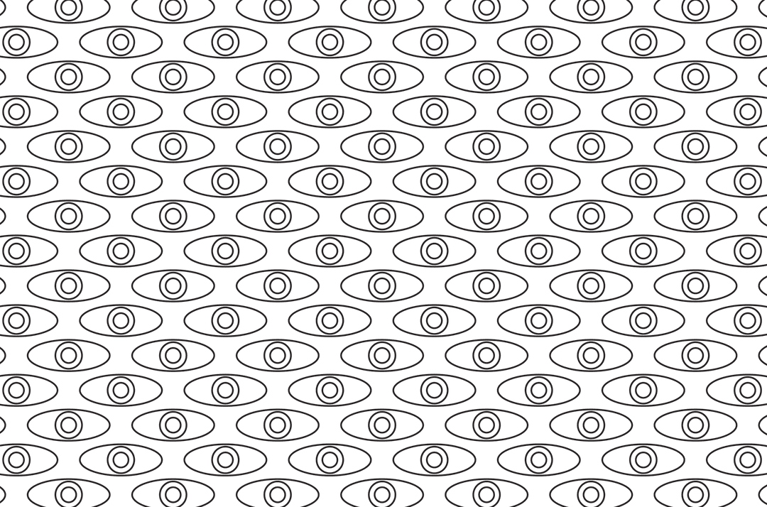Seamless Black Eye Pattern on Transparent Background for Versatile Uses - Download Free Stock Images Pikwizard.com