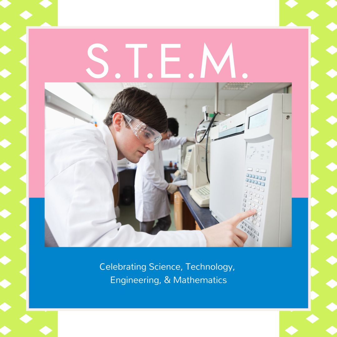 STEM Celebration: Scientist Engaging with Laboratory Technology