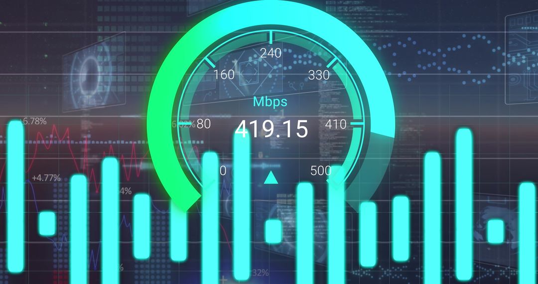 High-Speed Data Network Connectivity Concept