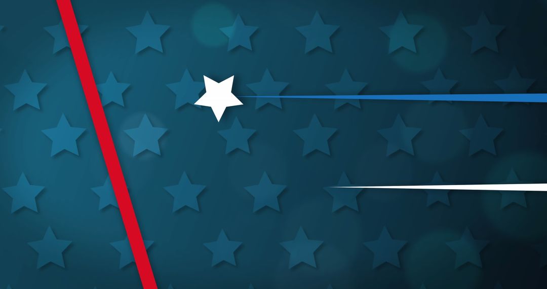 American Patriotic Background with Stars and Stripes