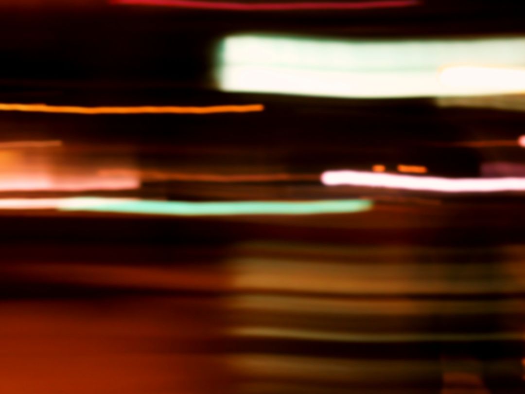 Abstract Motion Blur of City Lights at Night