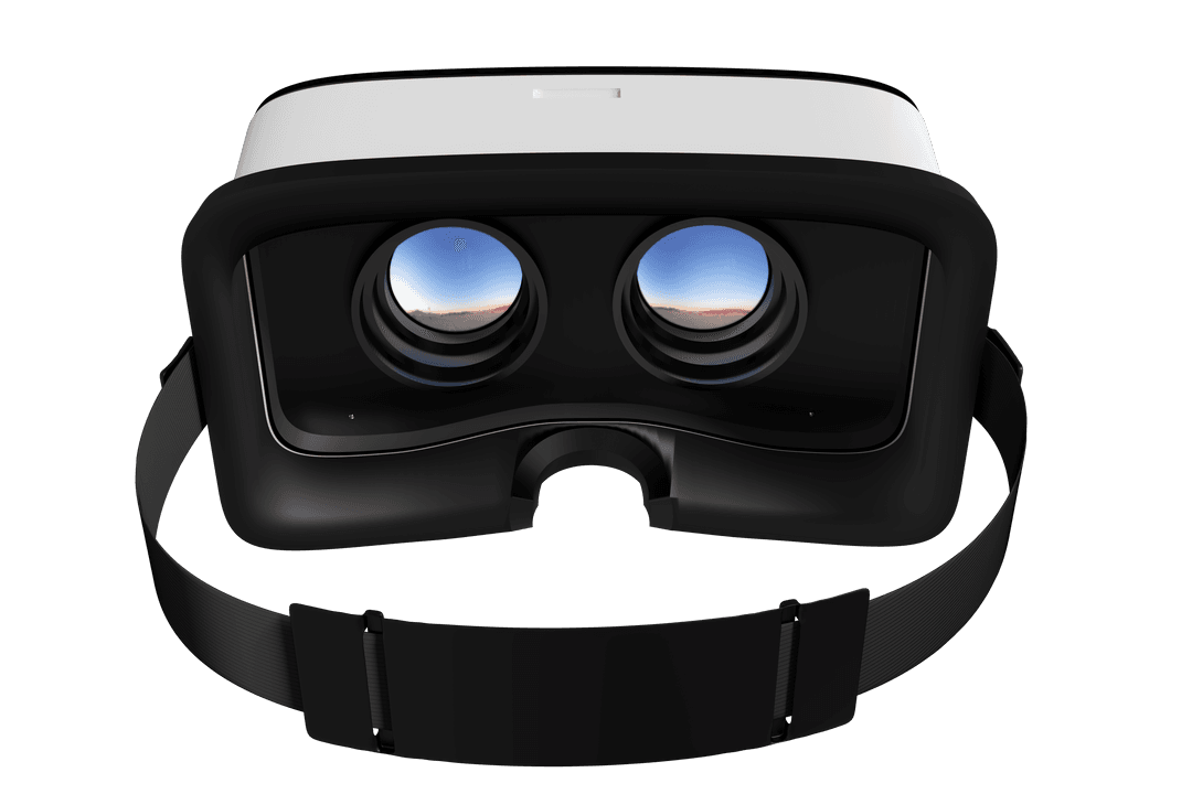 Virtual Reality Headset on Transparent Background Vector