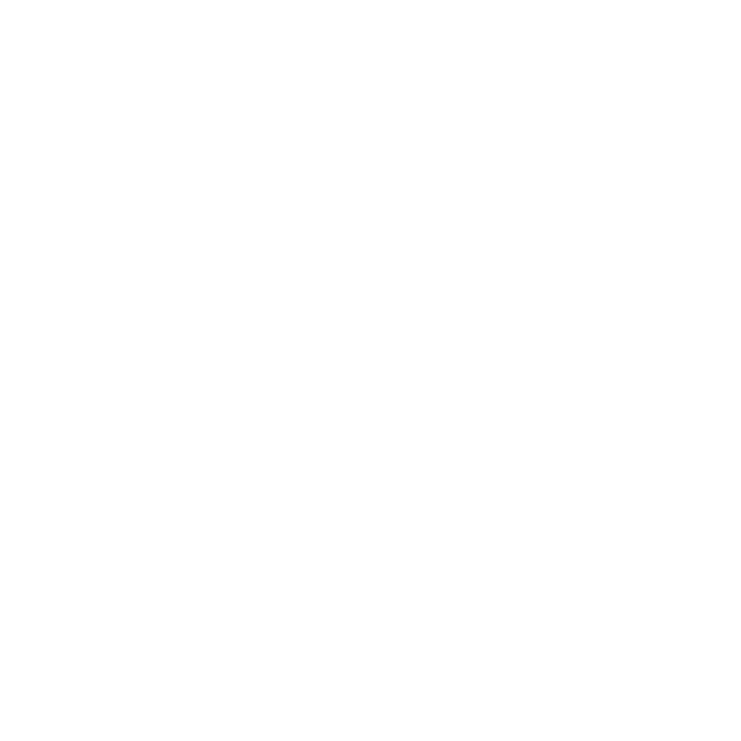 White Arrow with Spiral Swirl on Transparent Background