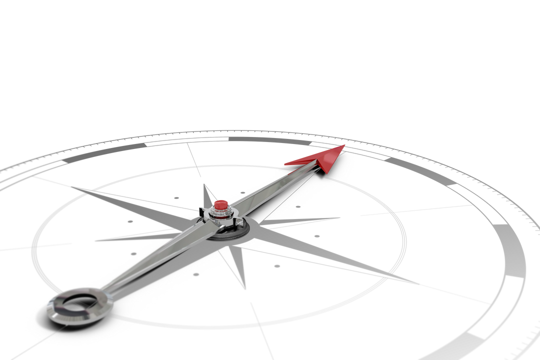 Transparent Modern Digital Compass Illustration with Red Arrow PNG - Download Free Stock Images Pikwizard.com