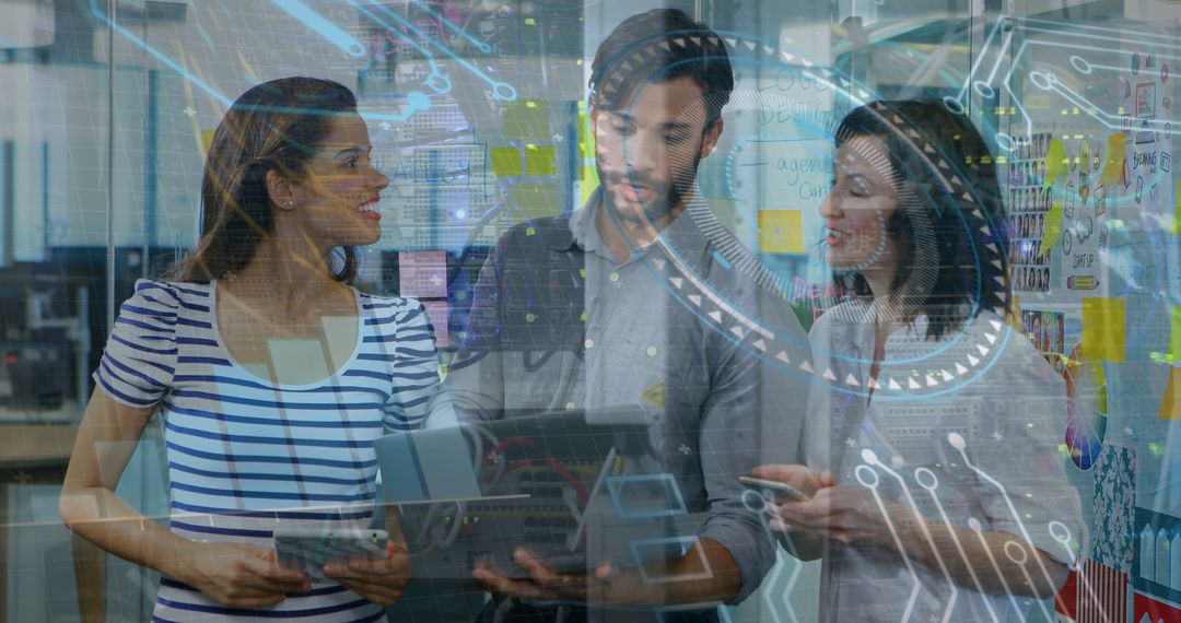 Collaborating Team and Digital Data Interface Concept