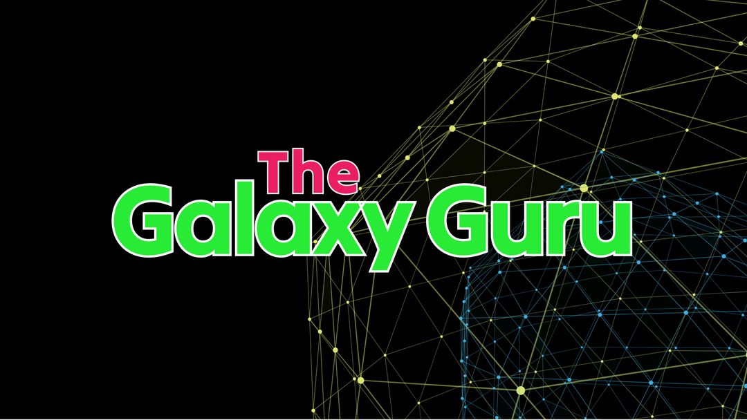 The Galaxy Guru with Futuristic Digital Grid Background - Download Free Stock Templates Pikwizard.com