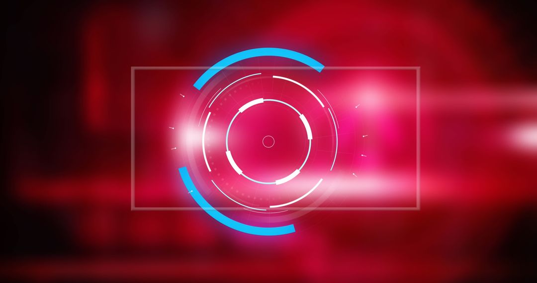 Futuristic Digital Hologram Interface with Dynamic Elements