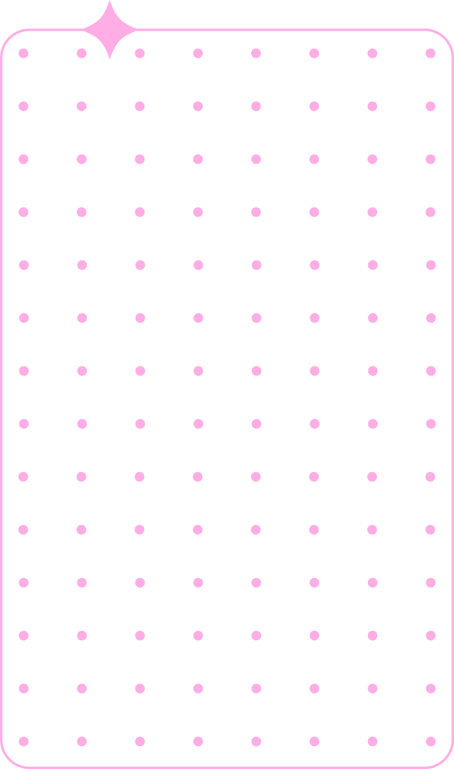 Sleek Teal Panel with Pink Dot Grid on Transparent Background